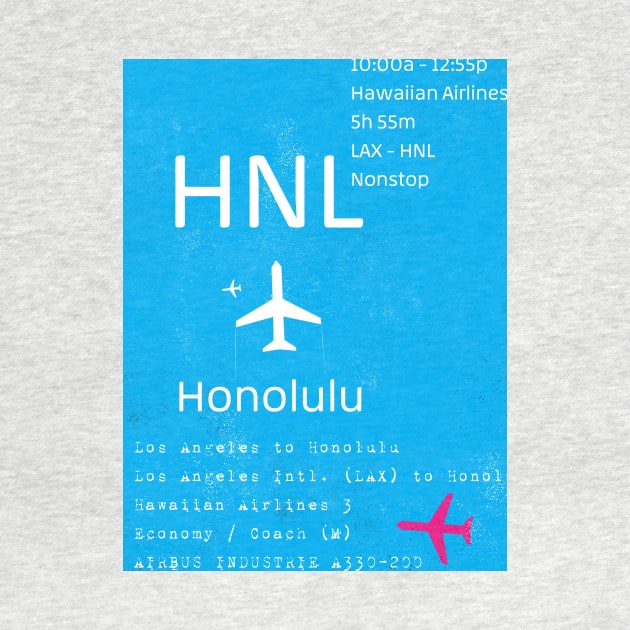 HNL Honolulu minimal by Woohoo